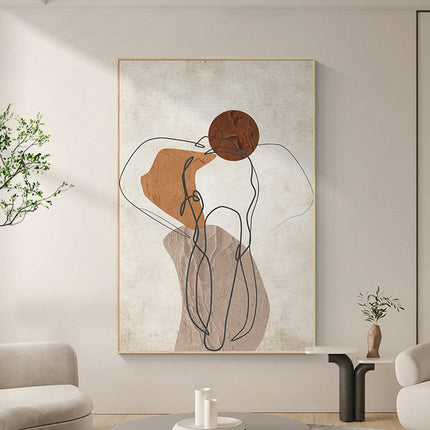 Modern Minimalist Living Room Sofa Background Wall Hanging Painting