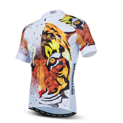 Cycling Jerseys Men 3D Lion Printing Bicycle Clothing Breathable Short Sleeve Shirts Quick Dry Bike Tops