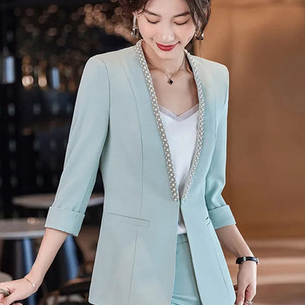 Plus Size Women's Thin Suit Jacket