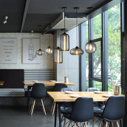 Nordic Creative Glass Chandelier Cafe