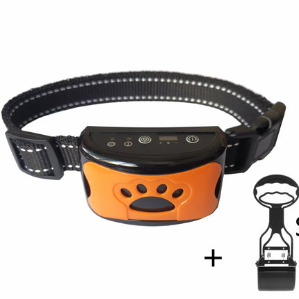 Dog Training Collar Waterproof Electric Pet Remote Control Rechargeable Dogs Trainer Bark Arrester With Shock Vibration Sound