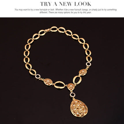 Jewelry Fashion Necklace Earrings Bracelet Ring Four Piece Jewelry Set