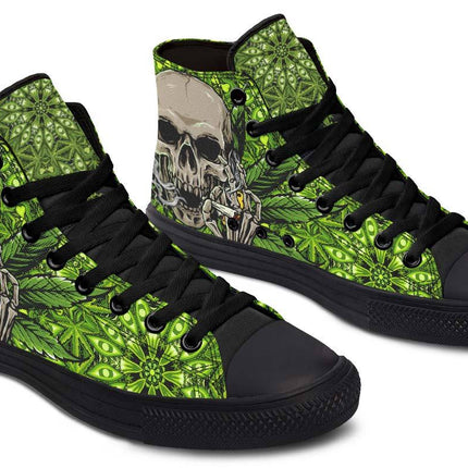 Printed Couple High Top Canvas Shoes