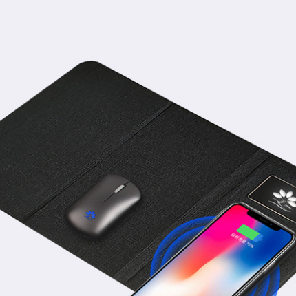 Folding Wireless Charging Mouse Pad Multifunctional Advertising Luminous Mouse Pad Set