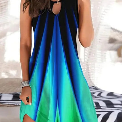 Women's Clothing Sleeveless Printed Dress