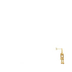 Gold / Ear Studs Double Buckle 1PCs