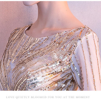 Elegant Catwalk Party Dress Host Back Door