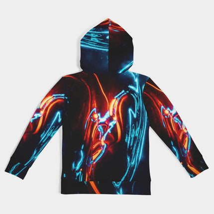 ELECTRICLY BLUE AND RED DESIGN BY FLIPSTYLEZ Kids All-Over Print Hoodie