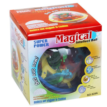 3D Magic Maze Ball 100 Levels Intellect Ball Rolling Ball Puzzle Game Learning Educational Toys Orbit Game