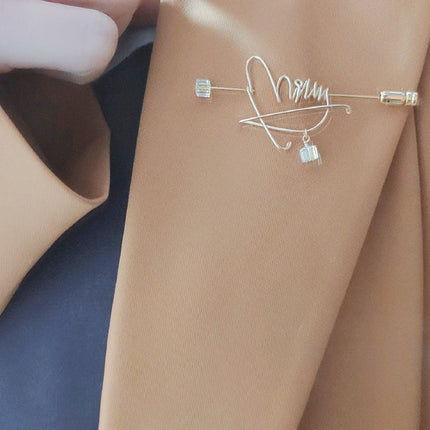 DIY Alphabet brooch