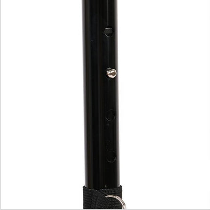Luminous walking stick five section telescopic folding old tumbler magical aluminum alloy