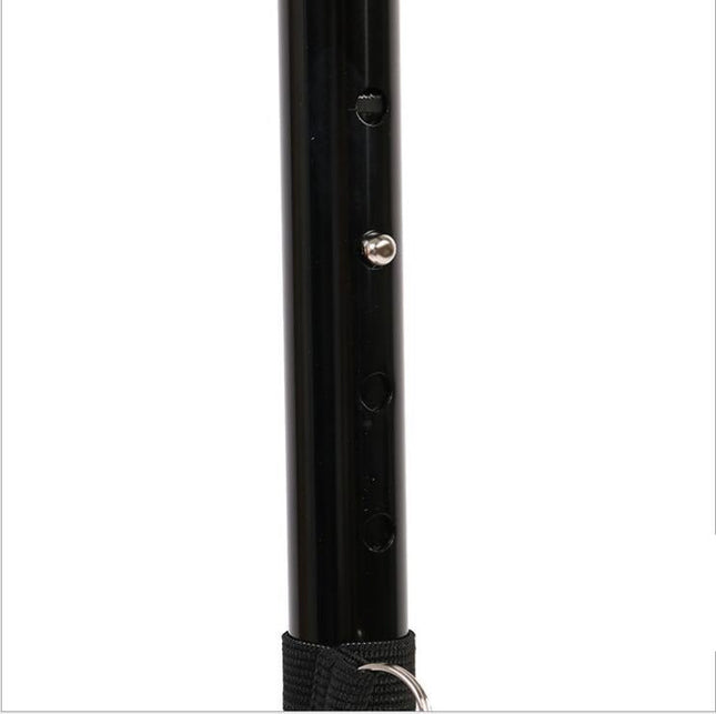 Luminous walking stick five section telescopic folding old tumbler magical aluminum alloy