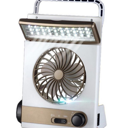 Solar charging camping light with light multi-function mini fan tent lamp table lamp