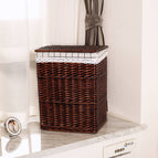 Coffee Covered White Grid / 41X31X50cm