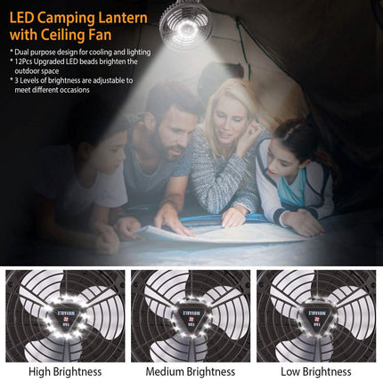 10400 mAh Portable Camping Fan