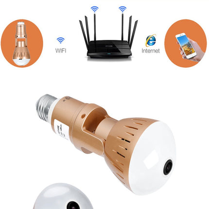 Bulb lamp wifi ip camera 1080p wireless Panoramic 360 fish eye 2mp smart home security lighting cctv surveillance ip cameras