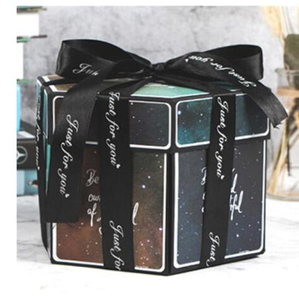 Surprise Explosion Box DIY Handmade Scrapbook Photo Album Gift Box for Valentine Gift