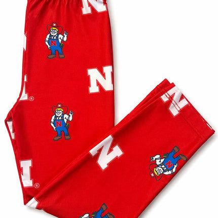 Nebraska Red Herbie Husker Leggings