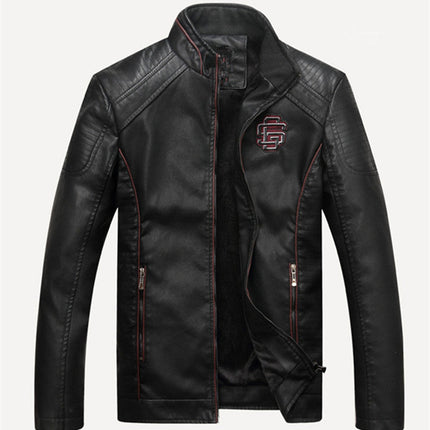 Casual non-iron processing leather clothing