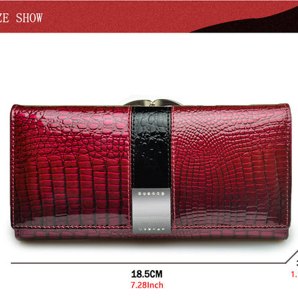 Women's leather wallet coin purse