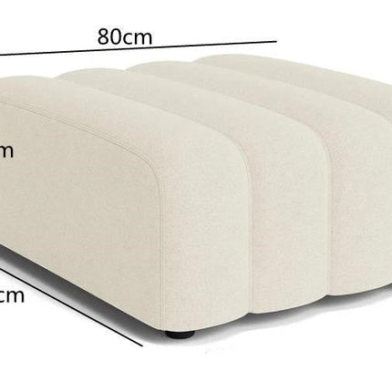 Lamb Velvet Curved Sofa Combination