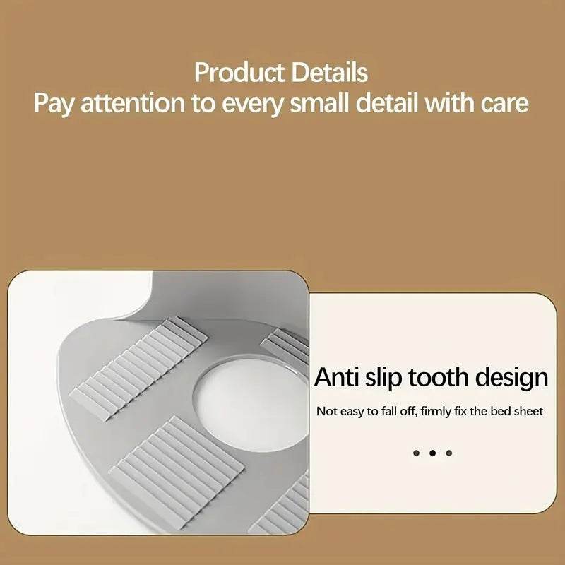 4pcs Invisible Non-Slip Bed Sheet Grippers – Secure Fasteners for Sheet Corners