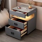 Grey bedside table / USB