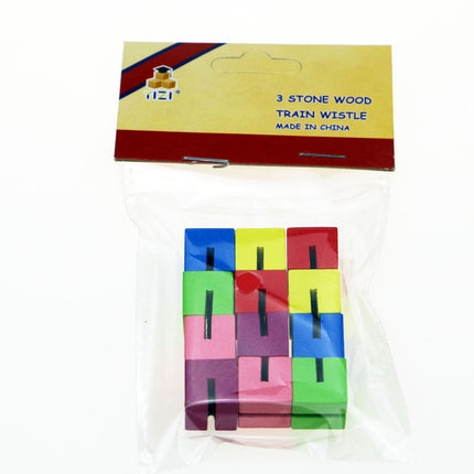 Mini Small Cube String Wooden Building Block Educational Toy