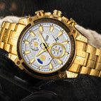 Goldenand white