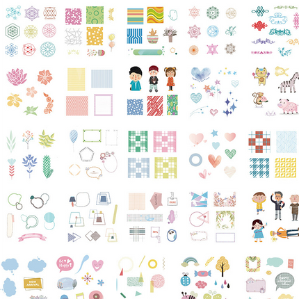 Gift box set sticker