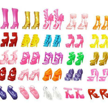 40 Pairs Lot New Fashion Mixed Style Different Mixed Shoes Boot For Doll Free Shipping