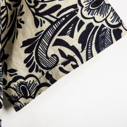 Men's plus size floral short sleeve shirt