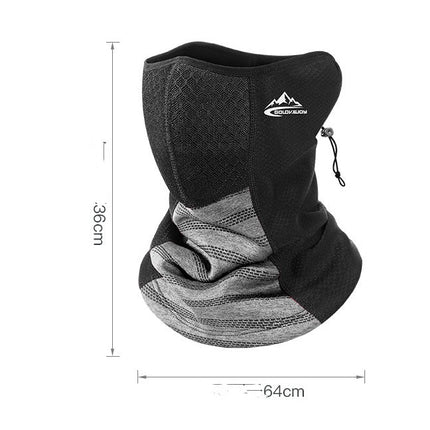 Plus velvet heat gathering cycling mask face towel