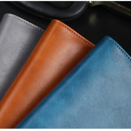 A5 leather buckle 6-hole clip notebook