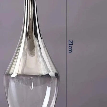 Silver Gradient Style Home Decoration Glass Vase