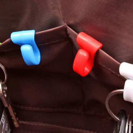 Colorful mini built-in bag clip organizer