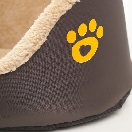 Soft Warm Wool Dog Bed Round Shape Pet Sofa