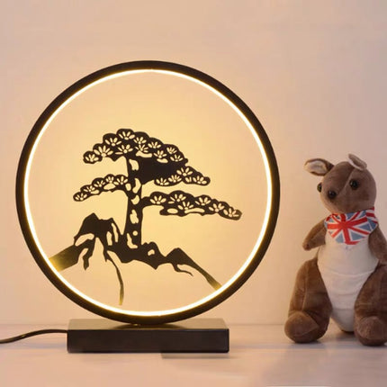 New Chinese Style Table Lamp Bedroom Bedside Lamp Retro Zen