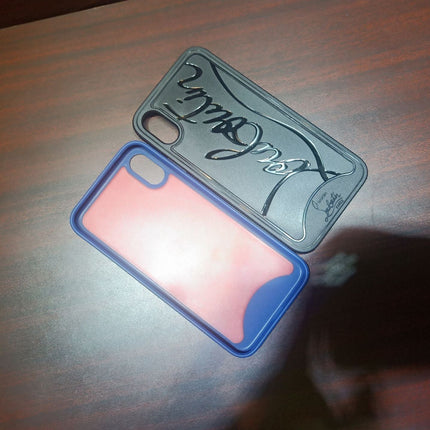Red bottom rivet phone case