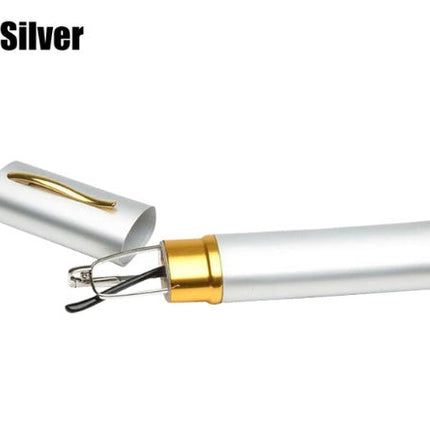 Pen holder reading glasses metal spring foot glasses pen holder portable old glasses
