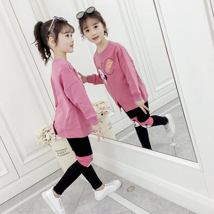 Sweater net red two-piece suit