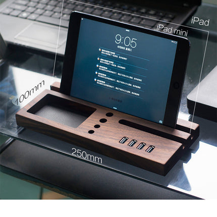 Solid wood integrated bracket