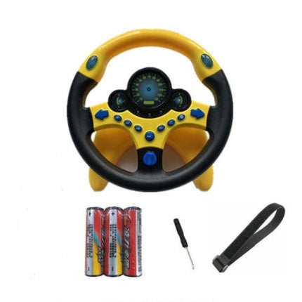 Sound and light  toy simulation steering wheel