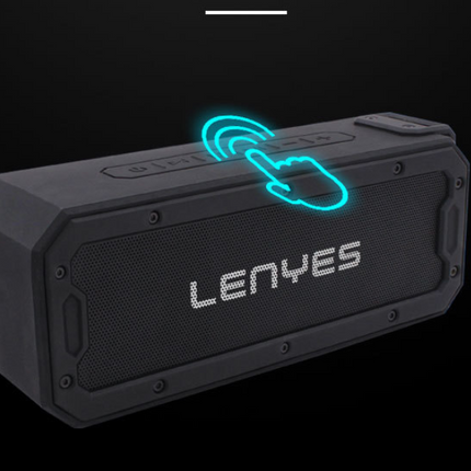 Cold lion (Lenyes) Bluetooth speaker black 360 degree surround waterproof shatter-resistant wireless speaker / stereo