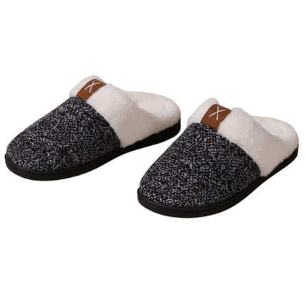 New Sparkling Purple Winter Plush Fashion Thick Bottom Warm House Slipper for Women
