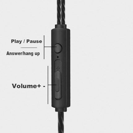 Computer Dual Jack Long Cord In-Ear Bass Headphones