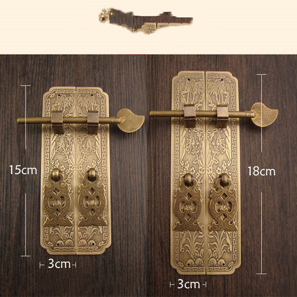 Vintage Pure Copper Antique Chinese Furniture Pure Copper Handle