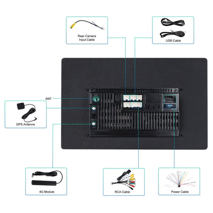 131-inch Android Large Screen Navigation Device With Universal Map APKCarplayreversing Image