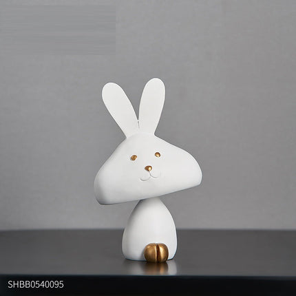 Creative Home Bedroom Rabbit Living Room Wine Cabinet TV Cabinet Decoration