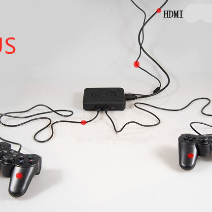 Double handle mini nostalgic arcade joystick game console to TV